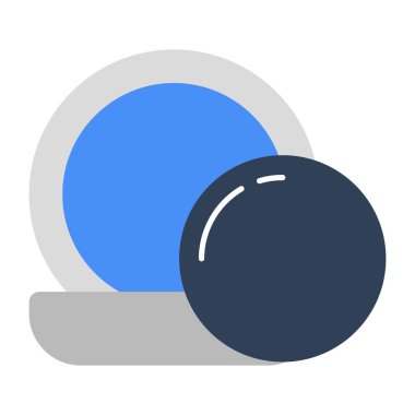 Kompakt tozun mükemmel tasarım simgesi 