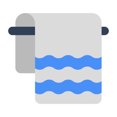 Havlu askısının modern tasarım simgesi 