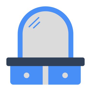 Gösteriş aynasının düz tasarım simgesi 