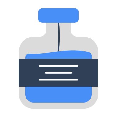 Losyon şişesinin düz tasarım simgesi. 