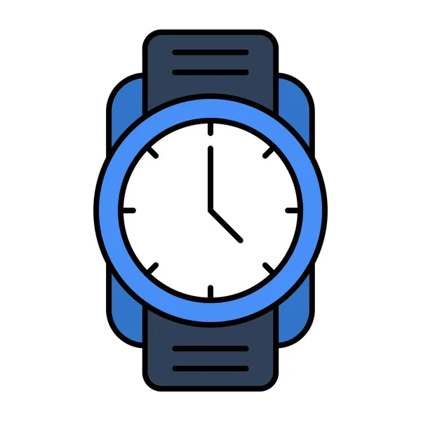 Editable Design Icon Wrist Watch — Vector de stock