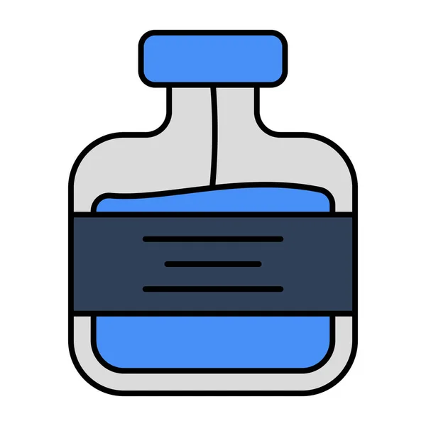 Ένα Εικονίδιο Επίπεδη Σχεδίαση Του Μπουκαλιού Λοσιόν — Διανυσματικό Αρχείο