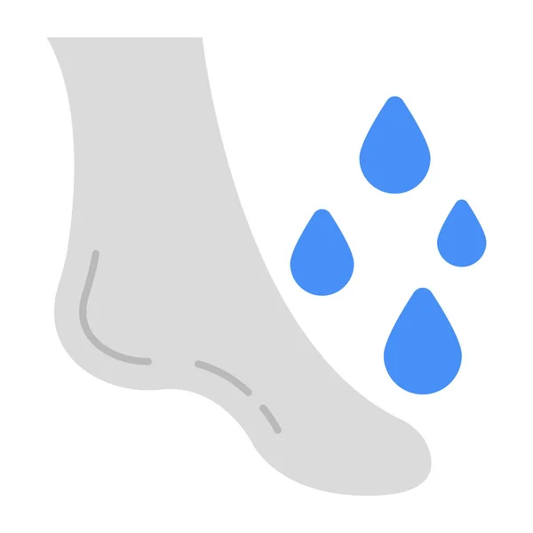 Editable Design Icon Foot Washing — Stock Vector