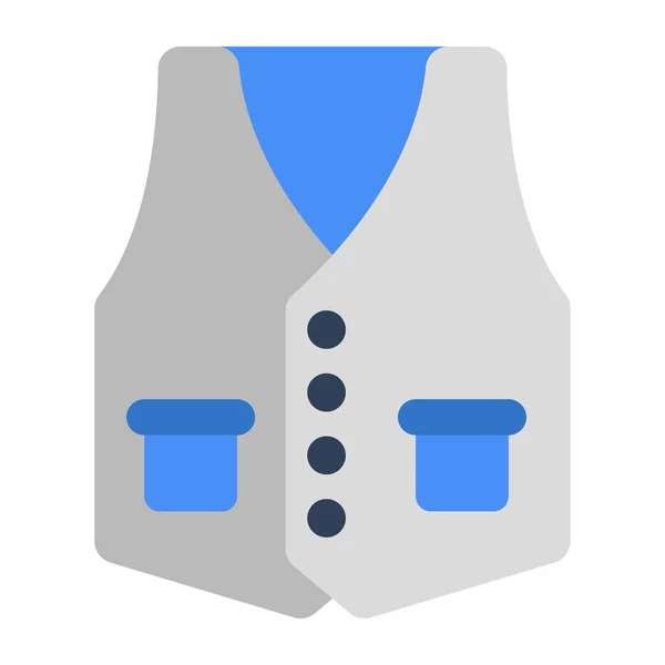 Icon Design Waistcoat — Image vectorielle