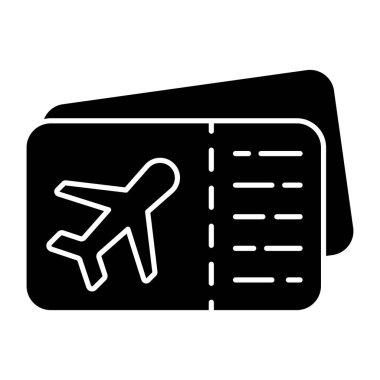 A unique design icon of air ticket 
