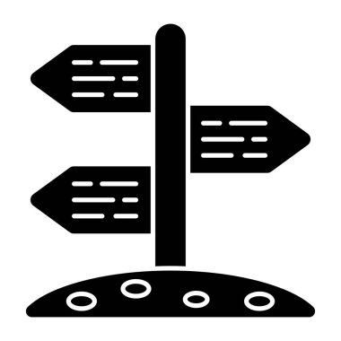 Modern design icon of roadboard  