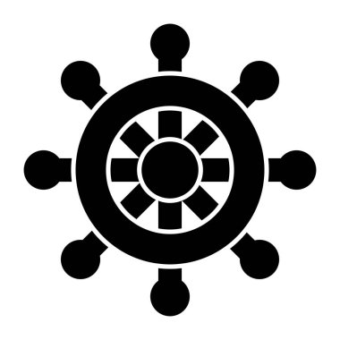 Premium download icon of boat helm