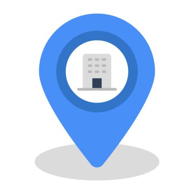 Yapı konumunun düzenlenebilir tasarım simgesi