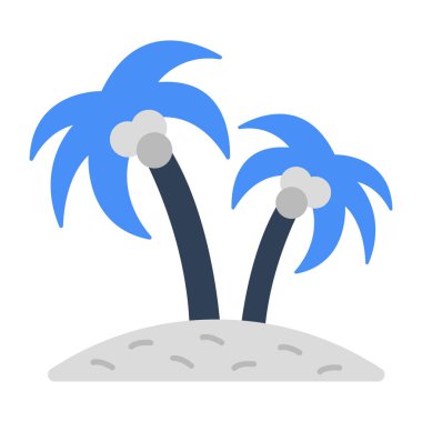 Trendy design icon of palm tree 