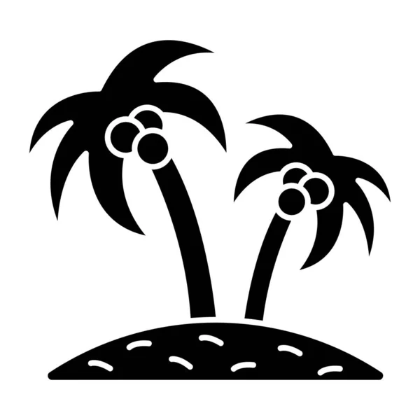 Trendy Design Icon Palm Tree — Vetor de Stock