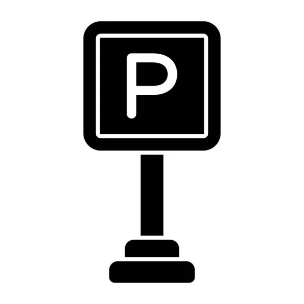 Modern Design Ikon Parkeringstavla — Stock vektor
