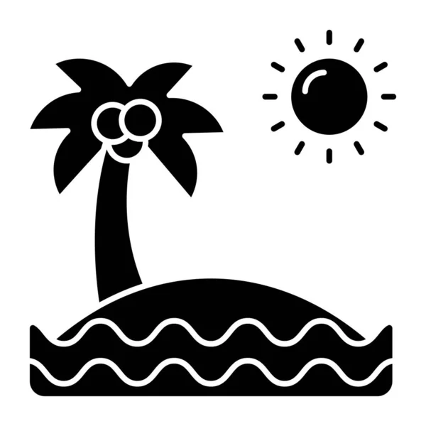 Icono Diseño Moda Isla — Archivo Imágenes Vectoriales