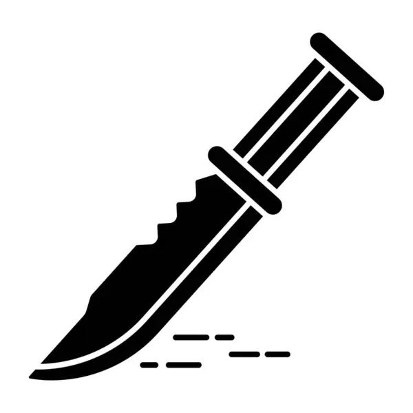 Modern Design Icon Knife — 스톡 벡터