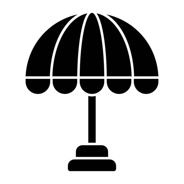 Une Icône Design Solide Parapluie Extérieur — Image vectorielle