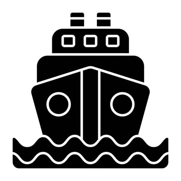 Icon Design Boat — Stock Vector