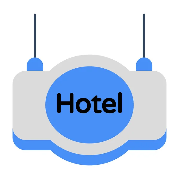 Modern Design Icoon Van Hotel Board — Stockvector