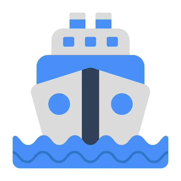 Ikon Design Båt — Stock vektor