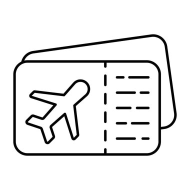 A unique design icon of air ticket 