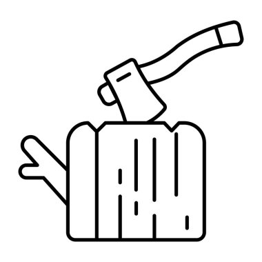 A premium download icon of trunk cut