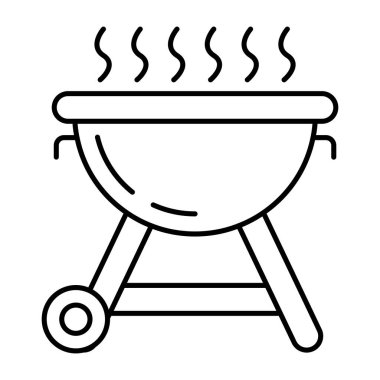 BBq sobasının son moda vektör tasarımı