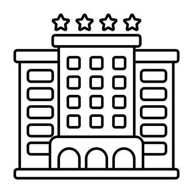 Otel binasının modern tasarım simgesi