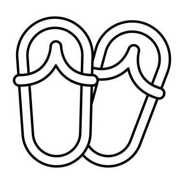 An icon design of flip flop