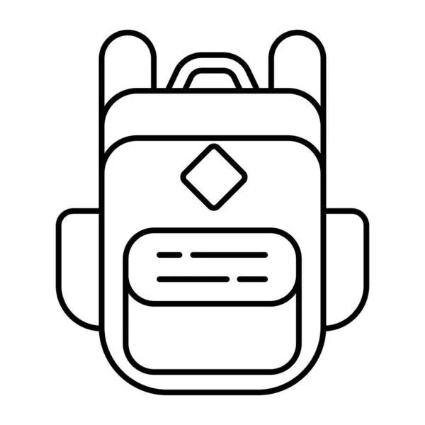 Premium Download Icon Backpack — стоковый вектор