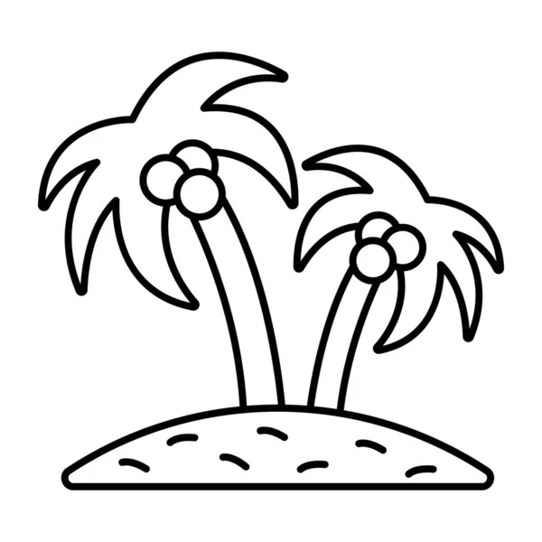 Trendy Design Icon Palm Tree — Stok Vektör