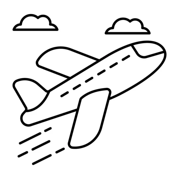Змінна Піктограма Дизайну Літака — стоковий вектор