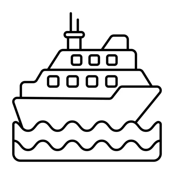 Design Icona Della Barca — Vettoriale Stock