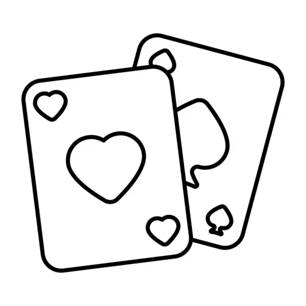Модний Дизайн Піктограми Покерних Карт — стоковий вектор