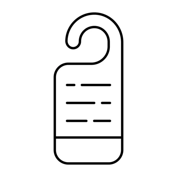 Editable Design Icon Door Hanger Knob — Vettoriale Stock