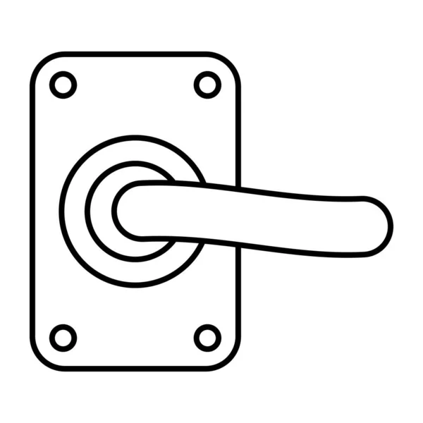 Μοναδικό Εικονίδιο Σχεδιασμού Της Κλειδαριάς Πόρτας — Διανυσματικό Αρχείο