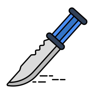 Modern design icon of knife 