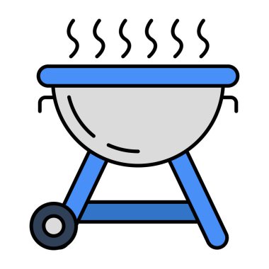 BBq sobasının son moda vektör tasarımı