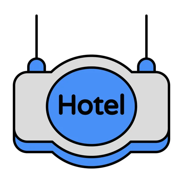 Moderne Design Ikone Der Hotelverpflegung — Stockvektor
