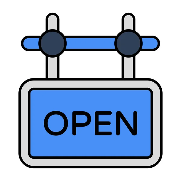 Modern Design Icon Open Board — Stock vektor