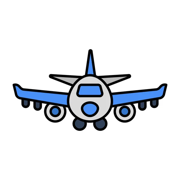 Uçakların Düzenlenebilir Tasarım Simgesi — Stok Vektör