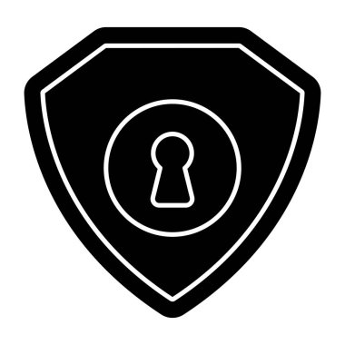 Güvenlik kalkanının düzenlenebilir tasarım simgesi