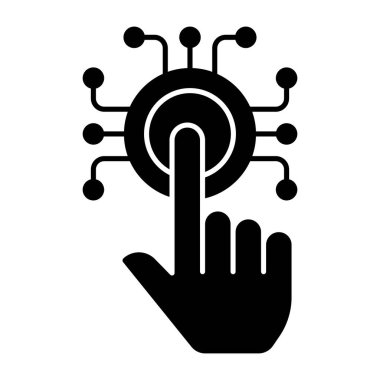 Parmak vuruşunun son moda vektör tasarımı