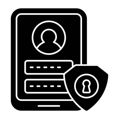 Mobil profil oturumunun eşsiz bir tasarım simgesi