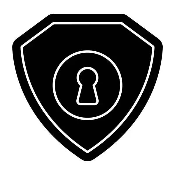 Ícone Design Editável Escudo Segurança — Vetor de Stock