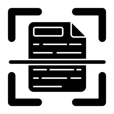 Dosya taramasının modern tasarım simgesi 