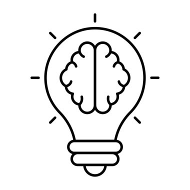 An icon design of creative mind