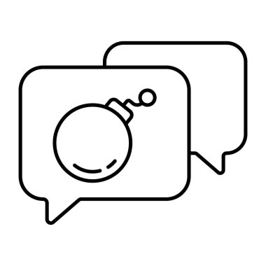  Hastalıklı sohbetin simge tasarımı