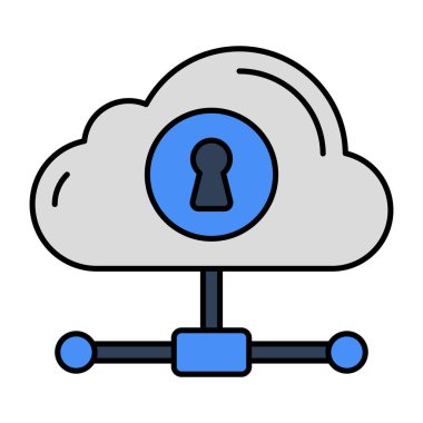 Bulut erişiminin simge tasarımı