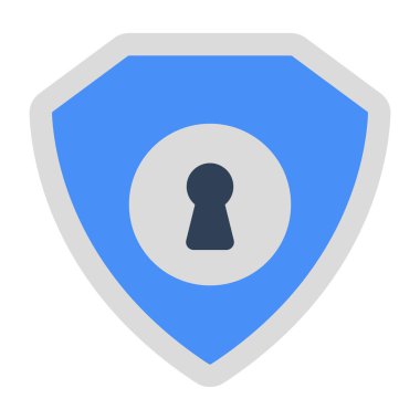 Güvenlik kalkanının düzenlenebilir tasarım simgesi