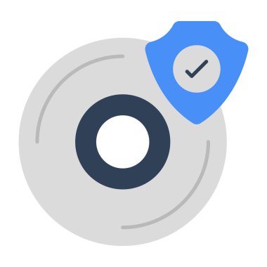 CD güvenliğinin son moda vektör tasarımı 