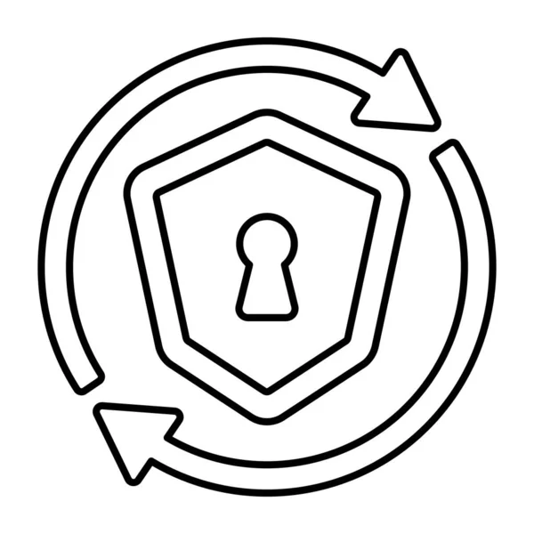 Icon Design Shield Update — Stock Vector
