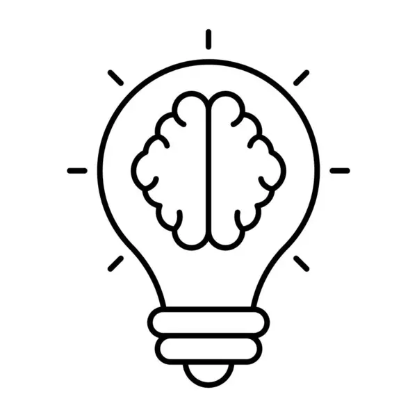 Icon Design Creative Mind — Stock vektor
